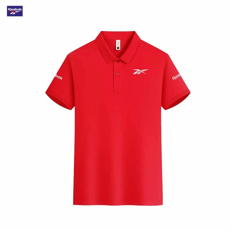 Reebok Men's Summer Short-Sleeved Slim Fit Polo Shirt Features Quick-Drying Properties and Is Suitable for Both Business and Cas view 4