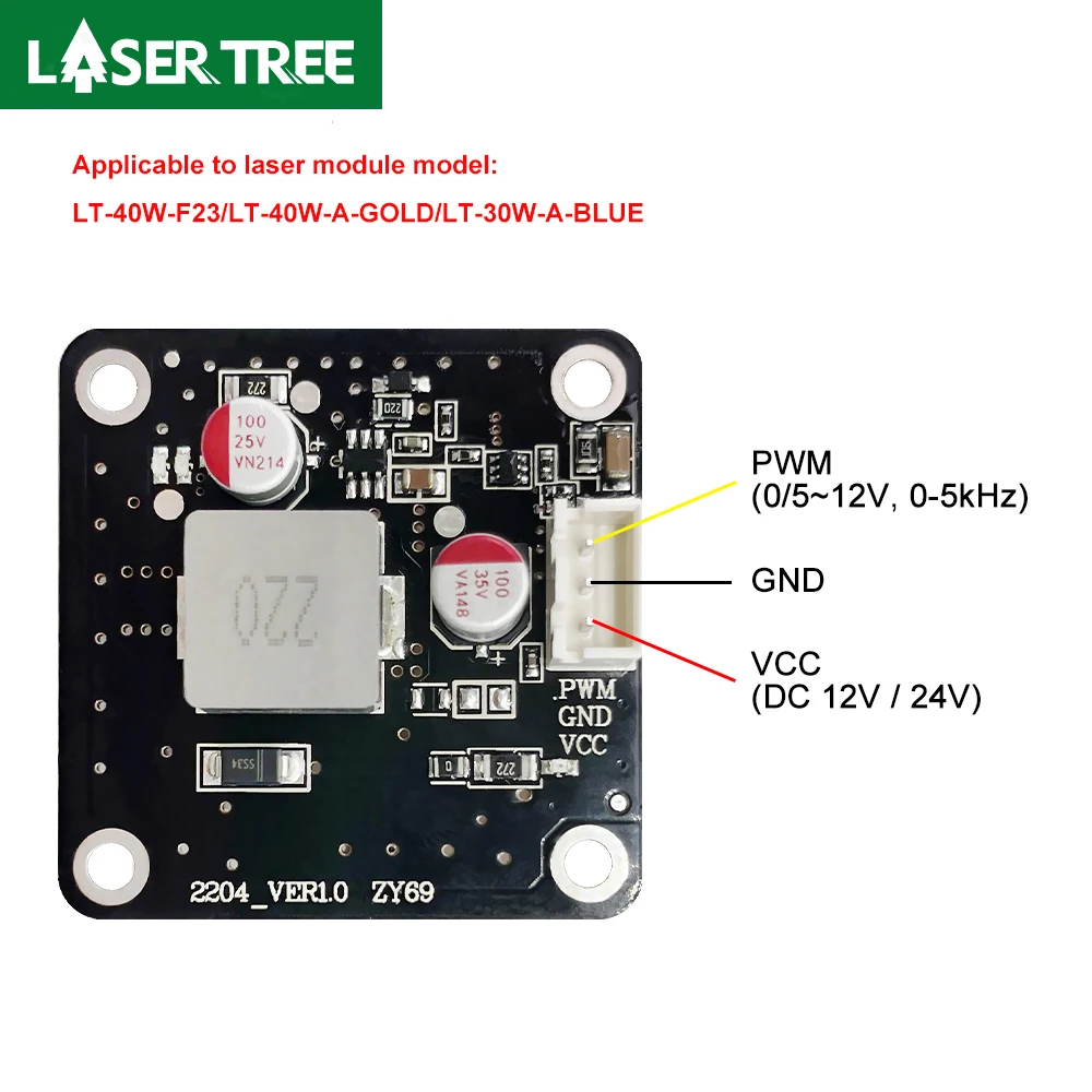 Pohon LASER 20W 40W 80W, Driver Laser untuk Ukiran Laser, Kepala Pemotong, Modul Laser, Pengukir Kayu, Aksesori Alat Kerja