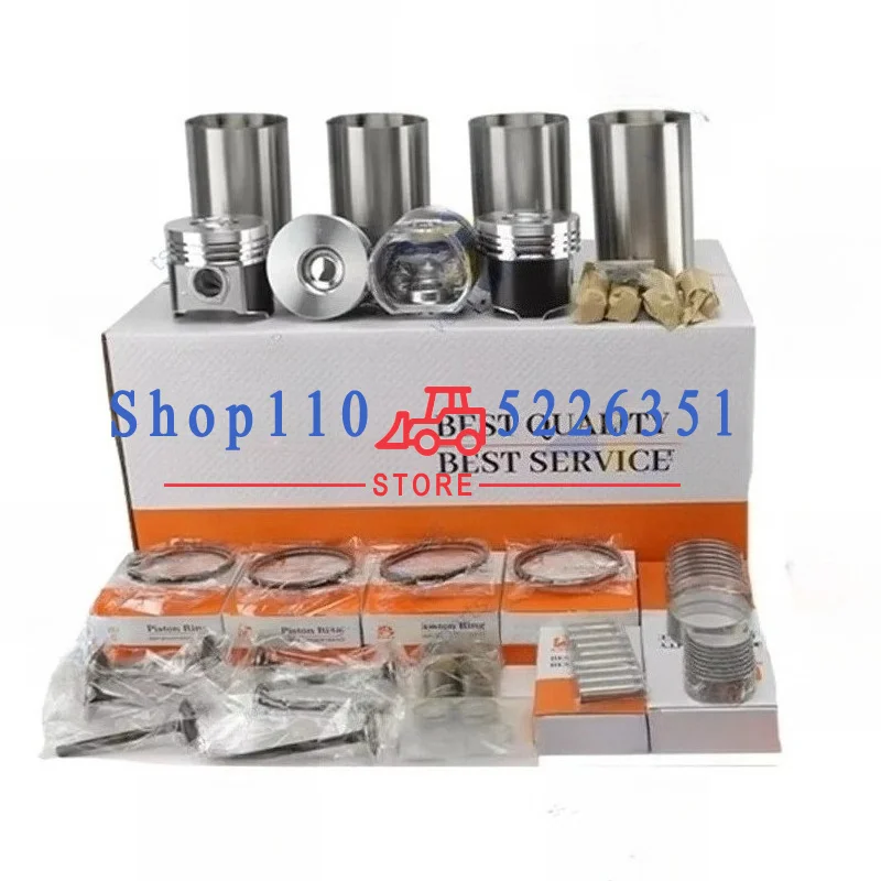 V2403 V2203 For Kubota Overhaul Rebuild Kit Piston Rings Cylinder Liner Main Bearing Engine Parts 1G861 1G796