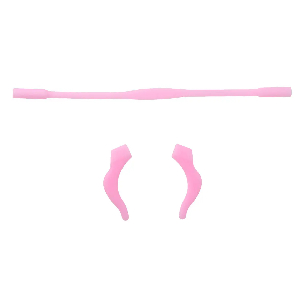 Pink Eyeglass Strap Glasses Retainer Soft Silicone Flexible Ear Hook Grip Anti-Slip Glasses Holder Prevents Falling for Kids