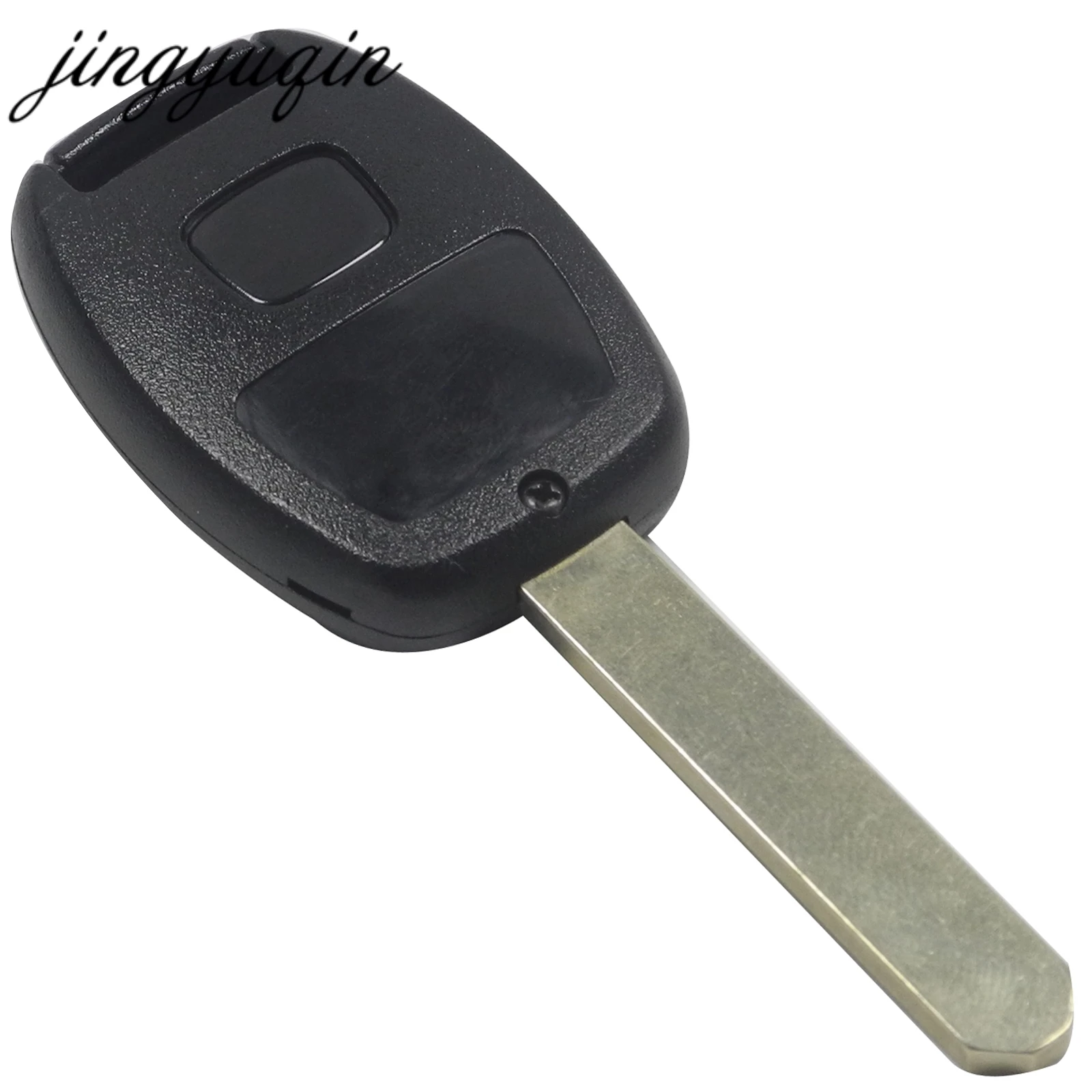 jingyuqin 3 BTN+Panic Remote Key Shell for Honda Accord CRV Civic Pilot Insight Ridgeline Fit 4 Buttons FOB Uncut Blade