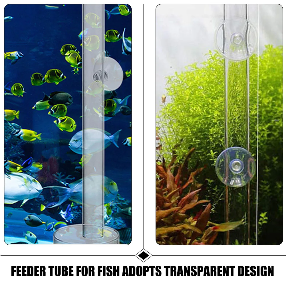 

1 Set Aquarium Pole Transparent Acrylic Shrimp Feeding Accessories Column Tray Fish Vacation Betta Tank Shelter Feeder