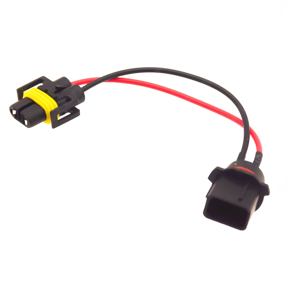 LED HID Compatible Headlight Conversion Metal Contact Terminals Plug-and-play Wiring Pre-wired Harness Car Headlight Adapter
