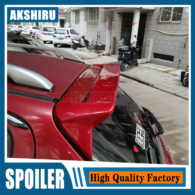 Für Peugeot 206 207 Spoiler 2008-2011 ABS Kunststoff Hinten Dach Spoiler Flügel Stamm Lip Boot
