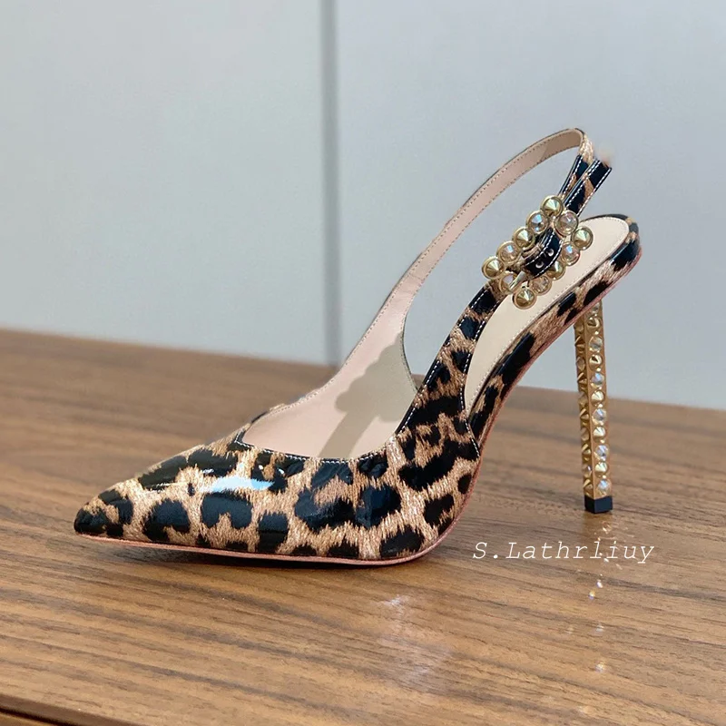 Sandales à Talons Hauts et Strass Brillants pour Femme, Chaussures de Banquet et de ix, Sexy, Été 2024