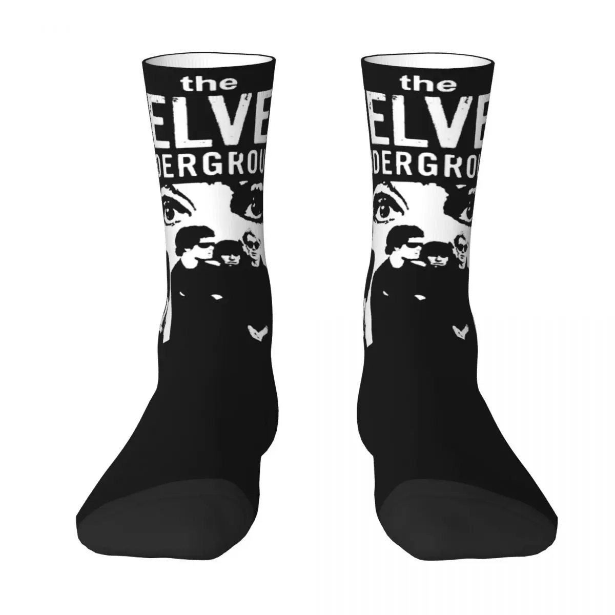 The Velvet Andy Warhol Nico Gift Fan Stockings Printed Vintage Socks Autumn Non-Slip Socks Men Skateboard Comfortable Socks