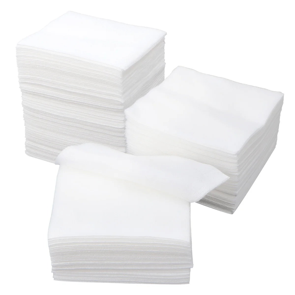 100pcs Non Woven Gauze Sponge Used for Wound Care Medical Masks Disposable (Folded Size 10x10cm, Unfold Size 20x20cm, White)