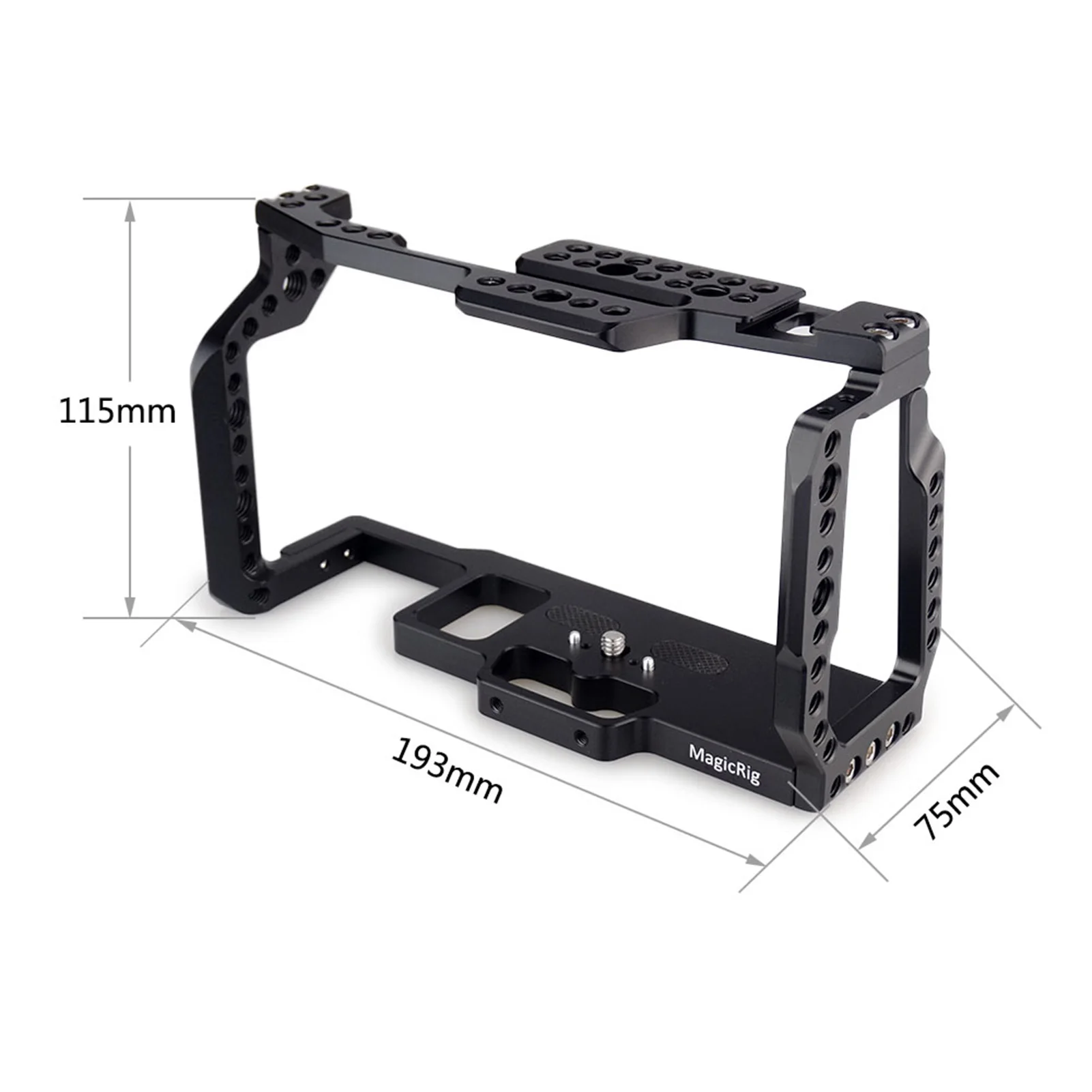 MAGICRIG هيكل قفصي الشكل للكاميرا ل Blackmagic سينما الجيب 4K و 6K ، بوليت في الحذاء البارد ، مع قابل للتعديل أعلى مقبض ل BMPCC 4K و 6K