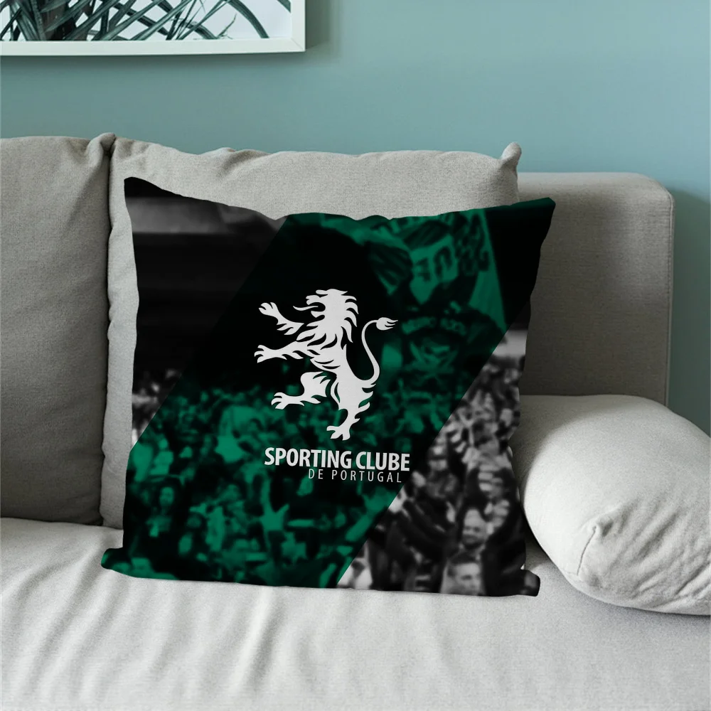 Cool S-Sporting Clube de Portugal SCP Pillow Case Living Room Sofa Cushion Cover Suitable For Home Bedroom Room Decoration