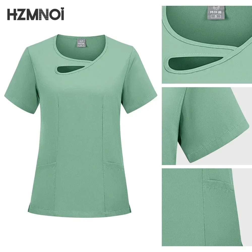 Unisex Medizinische Uniformen Arzt Kleidung Männer Pflege Kleidung Schönheit Kostüm Krankenschwester Scrubs Sets Zahnarzt Arbeitskleidung Klinische Tops Hosen