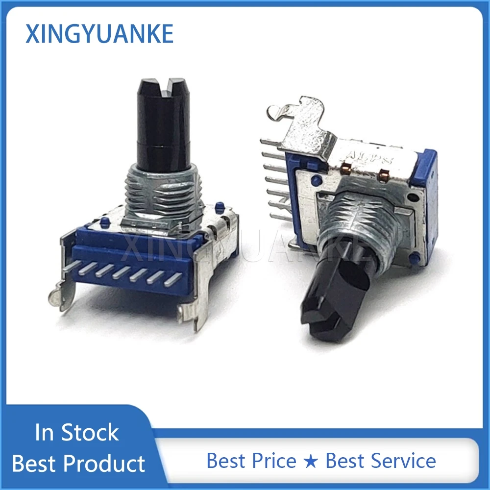 1PCS RK14 Type A10K A103 A50K A503 Stereo Channel Vertical Audio Volume Rotary Potentiometer 7Pins Shaft Length 15MM