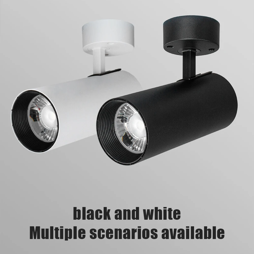 

LED Track Light Stripe Lighting COB Ceiling Spot Light One Set Wall Lamp 12/20/30/40W Spotlight Rail for Home Kitchen Store 220V