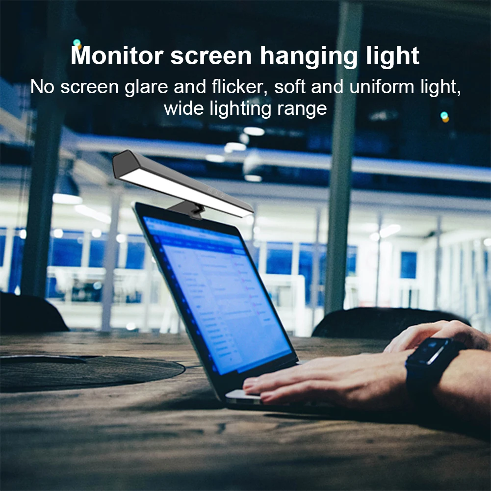 LED Computer Monitor Lamp USB Powered Screen Light Bar Hanging Table Lamp for Desk/Office/Home/Game