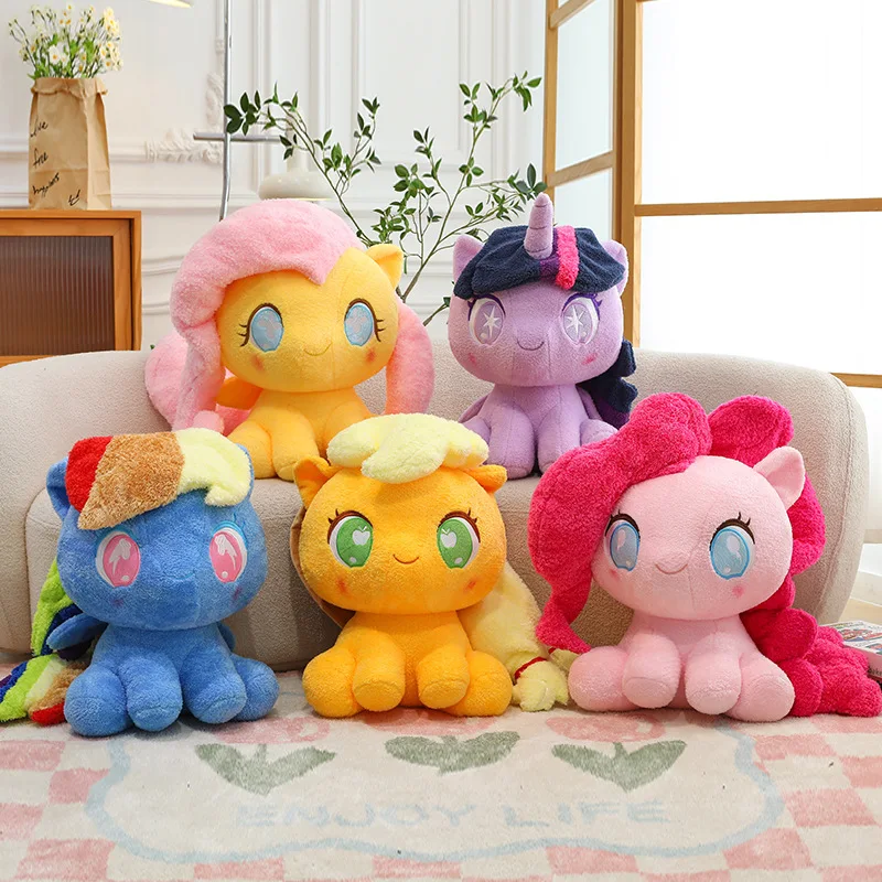 Jouets en peluche My Little Pony de 30Cm, Twilight Sparkle Pinkie Pie Rarity Fluttershy Applejack Rainbow Dash, poupée en peluche, cadeau de noël pour enfant