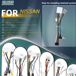 For Nissan Vehicles Low End Cables 05-16 TIIDA 04-17 NAVARA TERRA 04-18 Teana 06-20 Sylphy 04-17 X-TRAIL Car Android Harness GPS