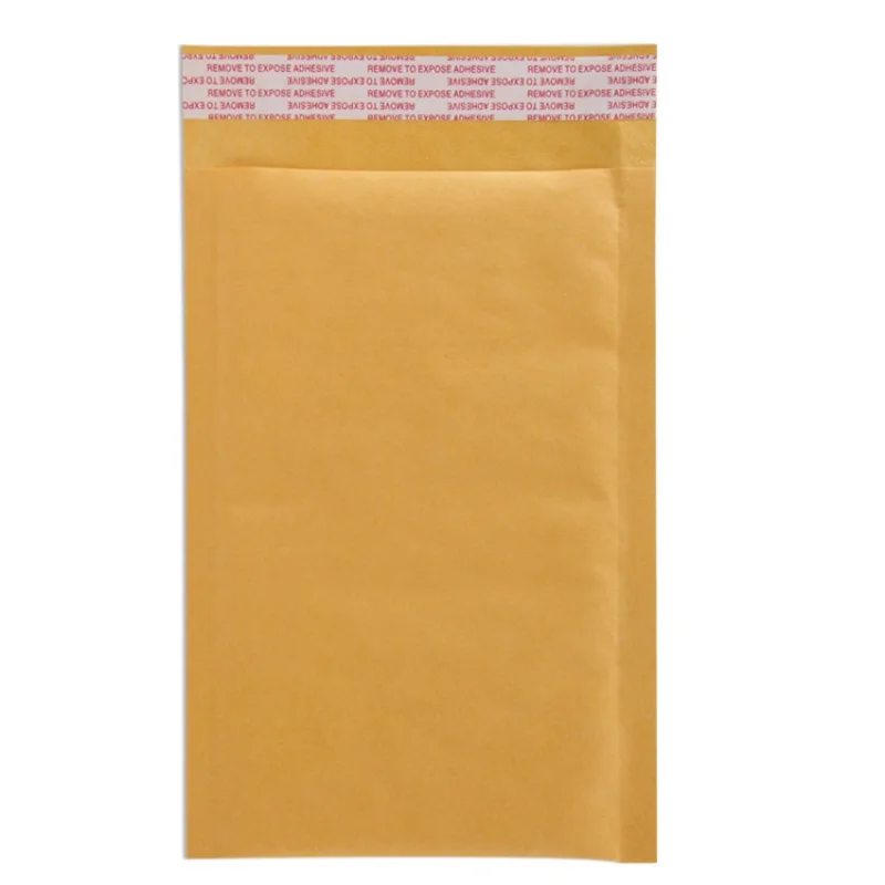 50 Pieces/Pack Poly Bubble Filled Mailing Kraft Envelopes for Book Mailing Gift Wrapping Ziplock Bags Bubble Gold Multiple Sizes