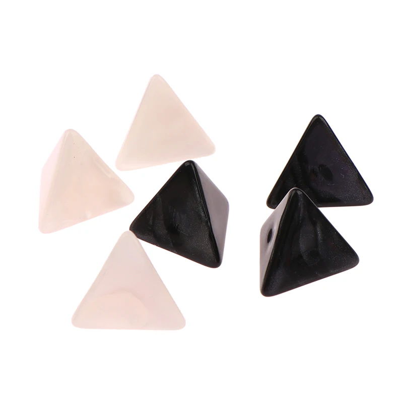 10pcs Blank 4 Sided D4 Dice For D&D/RPG Playing Board Game Favours Math Teaching Lovers Mathematical Tool Diagonal Diameter 22mm