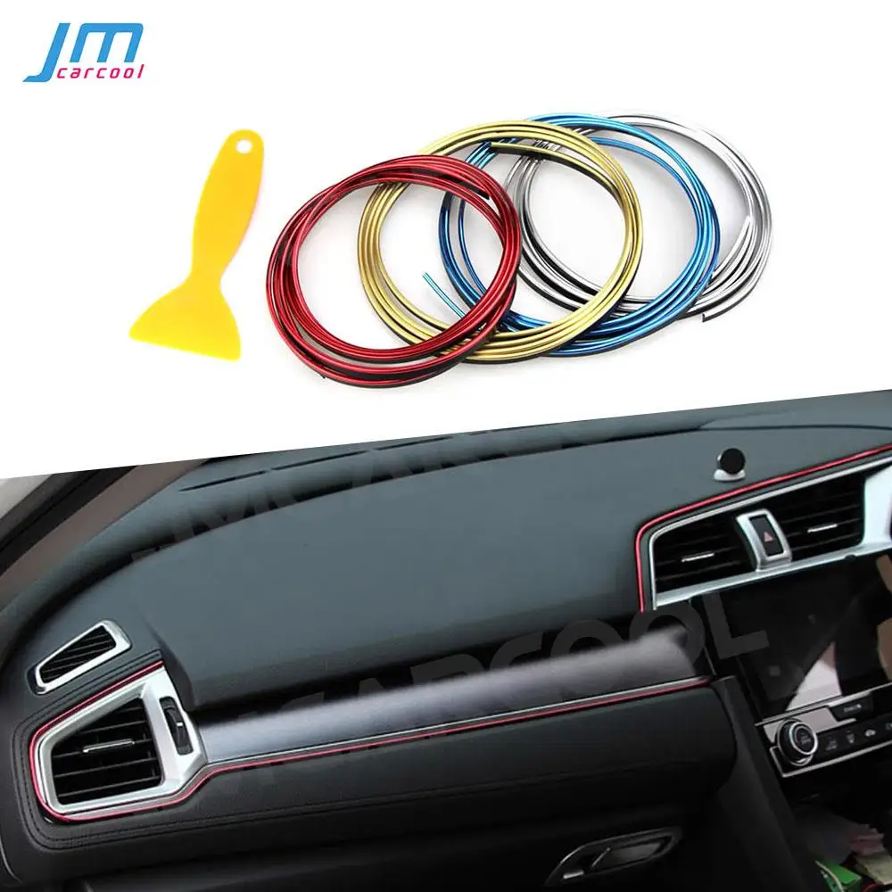 

For Universal Car Decoration Flexible Strips 5M Interior Auto Mouldings Cover Trim Dashboard Door Edgein Car-styling Accessorise