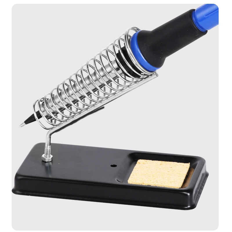 Portable Soldering Iron Stand Holder Soldering Tin Stand with Welding Cleaning Sponge Electric Soldering Iron Accessories