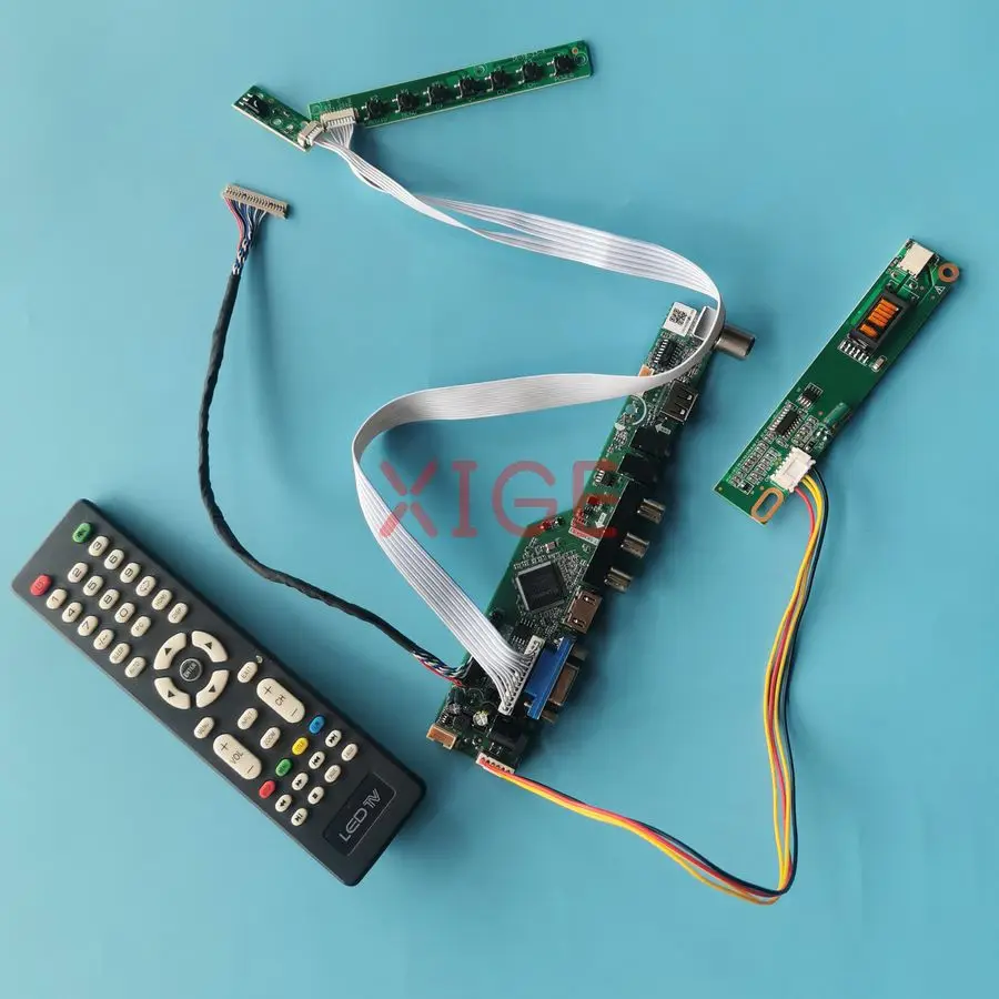 For LQ133K1LA04 LQ133K1LA4A B133EW01 LQ133K1LD4B Matrix Drive Board Kit DIY 1-CCFL LVDS 20-Pin 1280*800 HDMI+VGA+AV+USB 1280x800