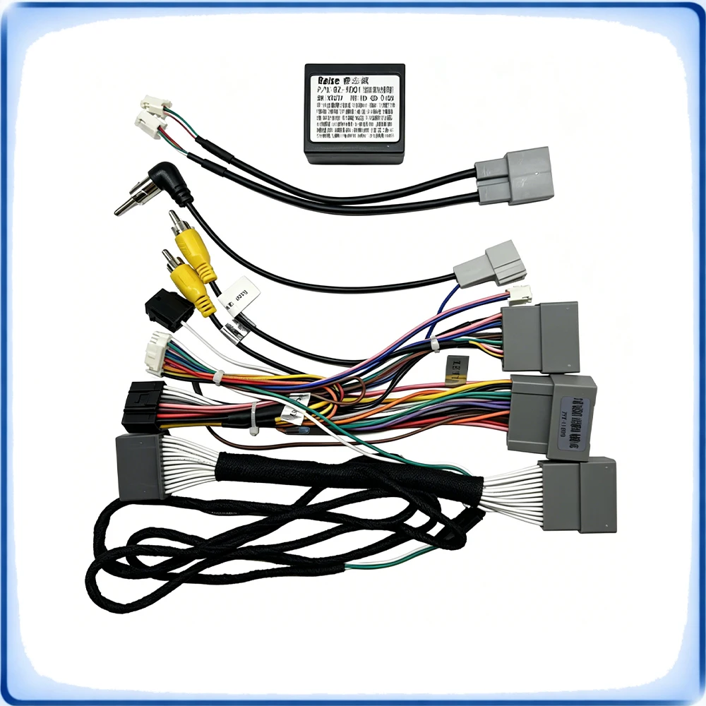 

For Honda Fit 2021 HR-V 2022 Taiwan High Trim Wiring Harness with CANBUS Decoder Box