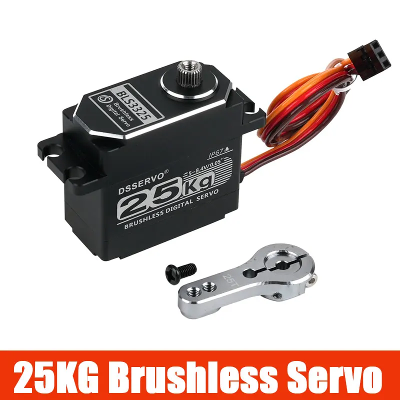 DSSERVO BLS3325 25KG Brushless Digital Servo IP67 Waterproof Full Metal Shell High Torque Motor For RC Baja Car Crawler Robot