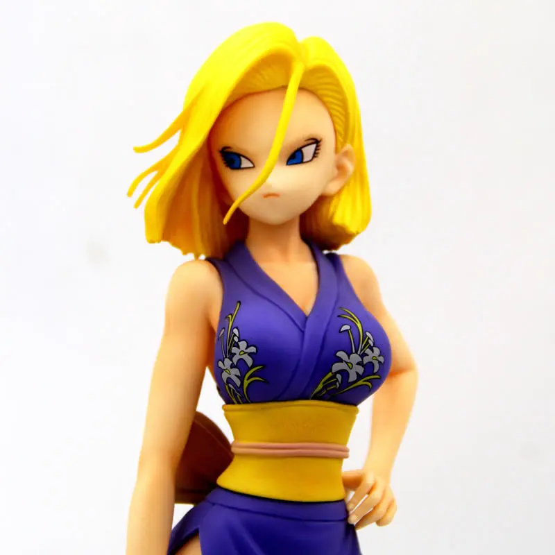 23CM Glitter & Glamours DBZ Android 18 Ninja Suit Makaizou Cute PVC Customized Collection Action Figure A-0176