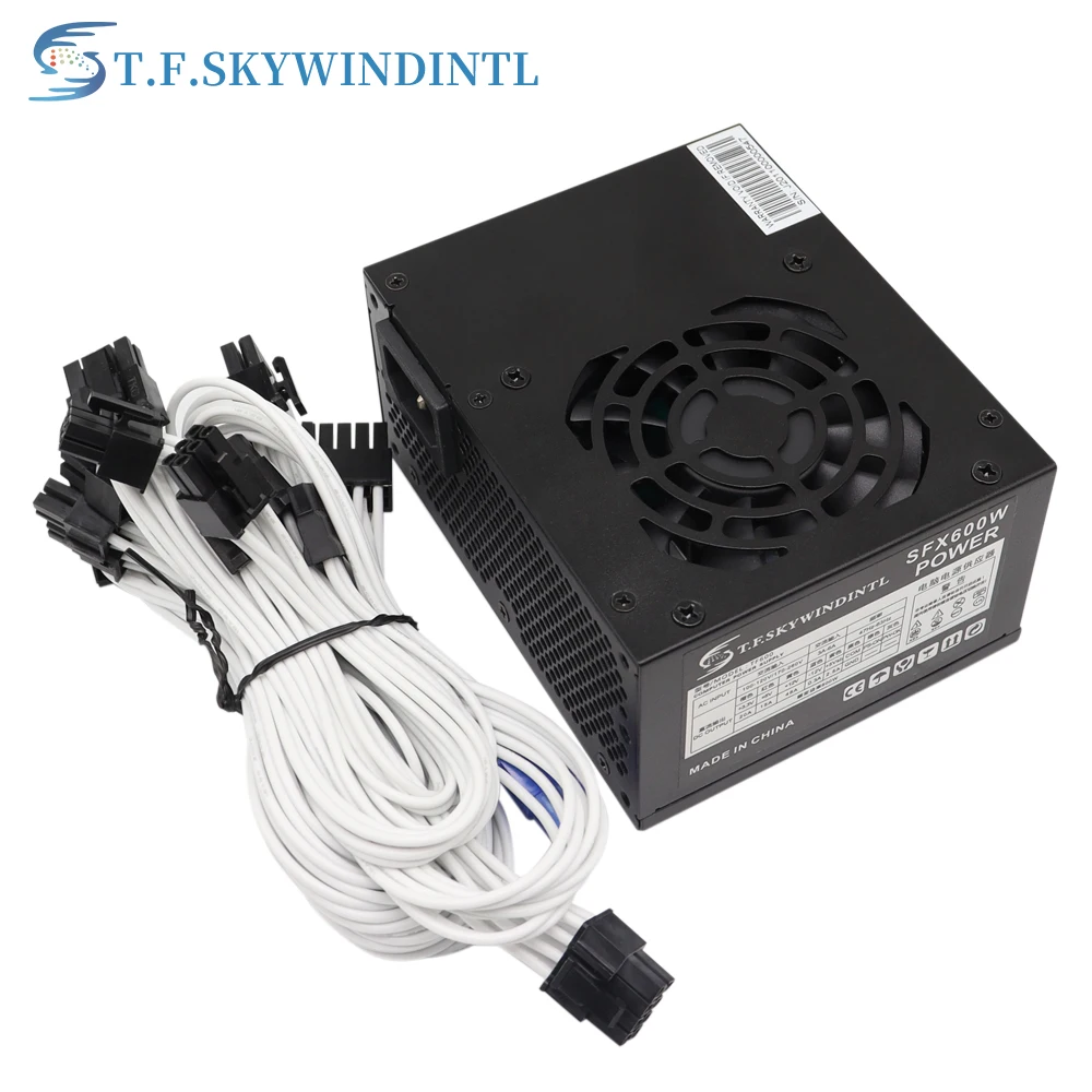 Imagem -03 - Fonte de Alimentação para pc Sfx Mini Itx Case Totalmente Modular 80 Mais Psu Ouro Ventilador Silencioso Fdb Mini Solução Itx Sfx 12v Micro Atx Psu 600w