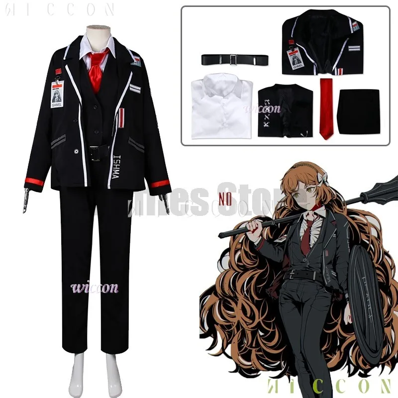 

Halloween Game Limbus Company Ishmael Cosplay Ish Uniforms Women Black Outfits Carnival Party Adult Costume Clothing Fullset 202