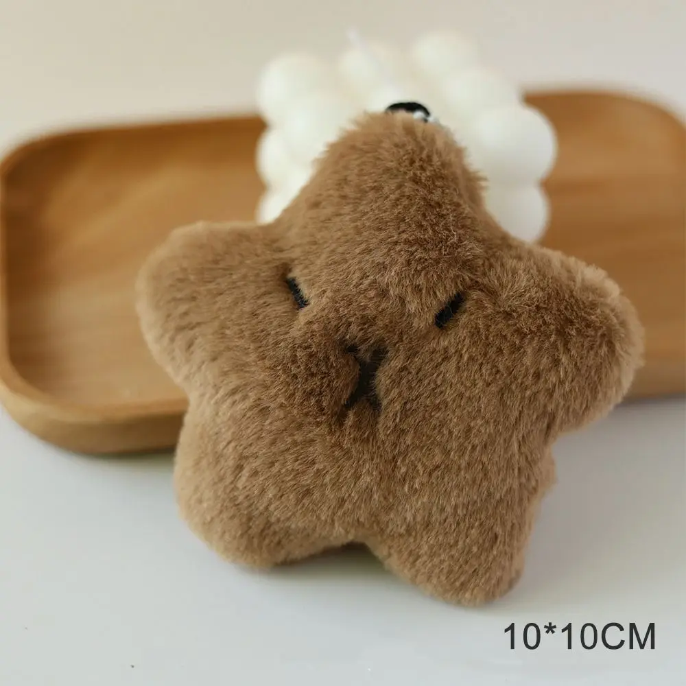 Cute Puss Plush Cat Keychain Star Capybara Keychain Pendant Doll Doll Toy Plush Animal Pendant