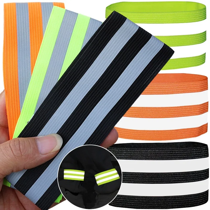 20/2x شرائط عاكسة عالية الوضوح للمعصم الذراع الكاحل الساق ليلة المشي الدراجات الجري الركض التنزه عاكس الشريط الفرقة
