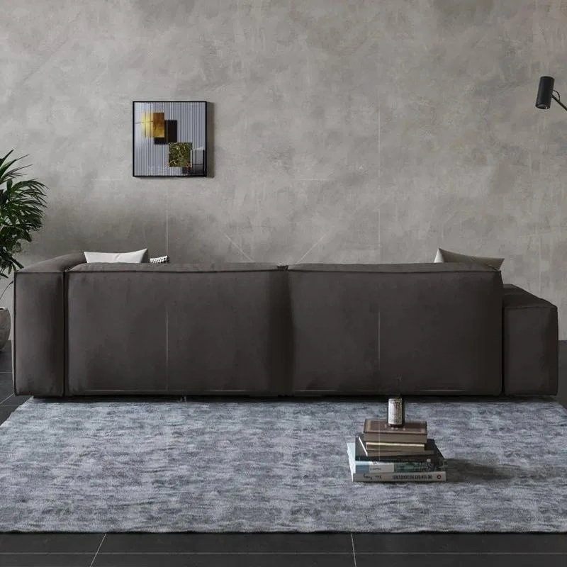 Nordic Light Luxury Nano Cloth Sofa Latex Cushion Washable Split Fabric Comfortable Economical Living Room Furniture