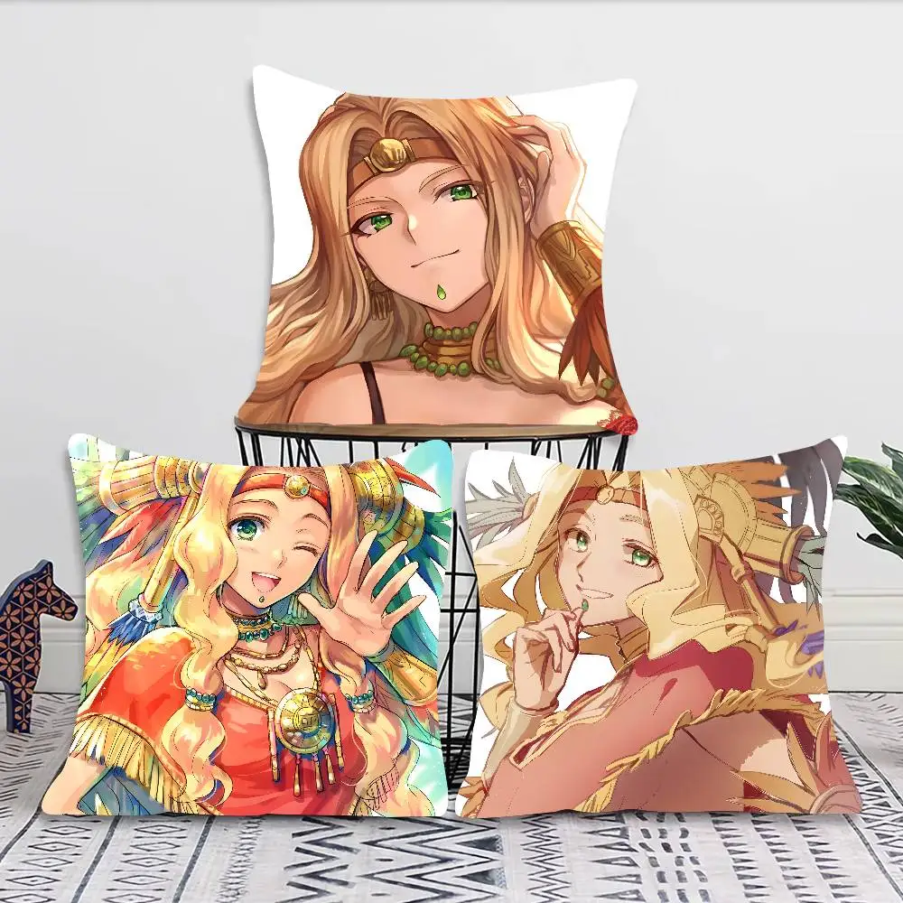 Quetzacoatl Icon Anime Game Fate Pillow Case Fashion Square Pillowcase Bedroom Sofa Room Ins Decoration Leisure