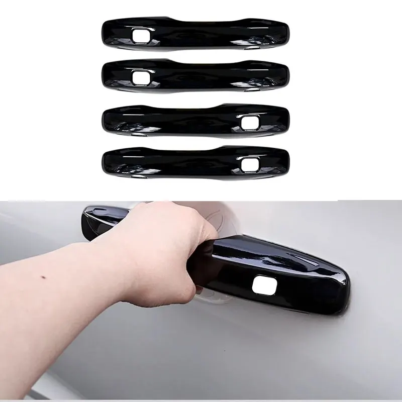 For Volvo XC60 XC90 S90 V90 S60 V60 black glossy door handle decoration cover car sticker accessories