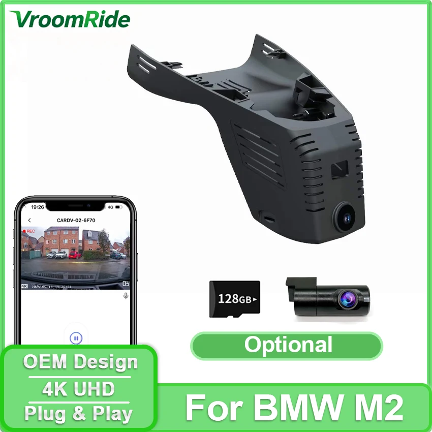 

4K Dash Cam for BMW M2 G87 Facelift 2025 2026, OEM Car Camera, Loop Recording, WiFi APP Control, Night Vision, Plug&Play