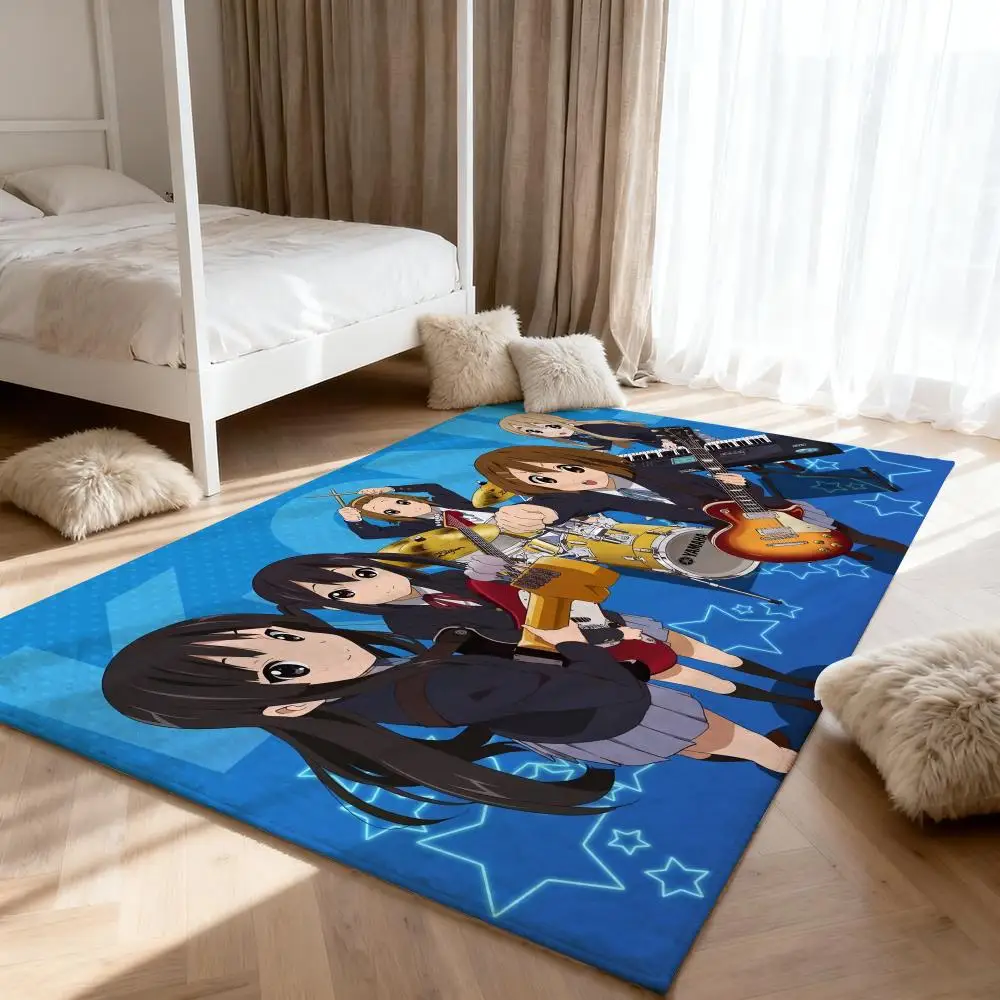 

cartoon K-o-ONs Kawaii Floor Mat Soft Thickened Absorbent Non-Slip Bedroom Living Room Door Mat Home Decor Flannel Rugs