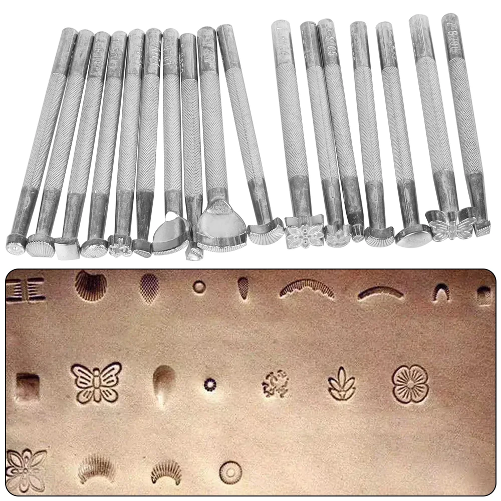 Carving Chisel Set Leather Tool Accessories Printing Arts And Crafts DIY Carving Stencil Sculpture Knocking Flowers Accessories