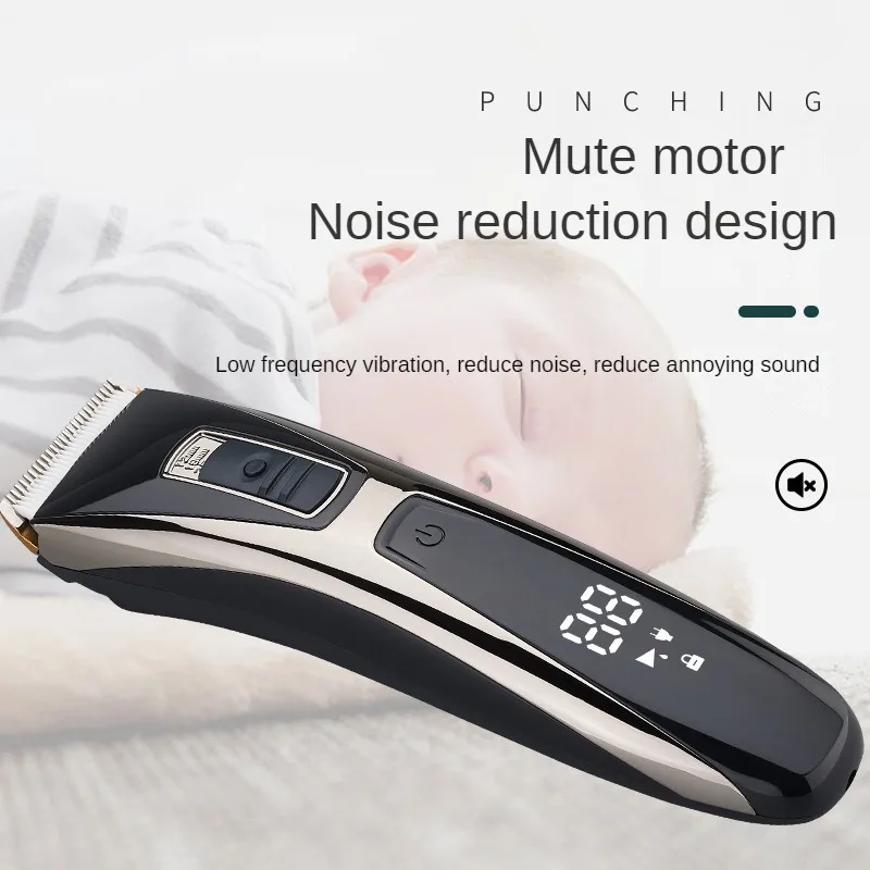 كليبرز الشعر الكهربائي للبالغين والأطفال ، ماكينة حلاقة الشعر ، قدرة التحمل طويلة الأمد ، وضع 3 سرعات ، عرض ذكي ، شحن يو اس بي