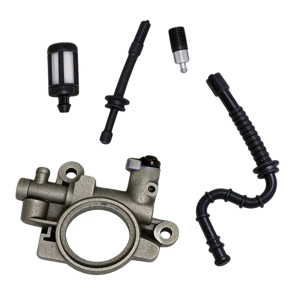 Chainsaw Oil System Components Replacement Oil Pump And Worm Gear Spring With Fuel Line For Models For 029/039/MS290/MS390