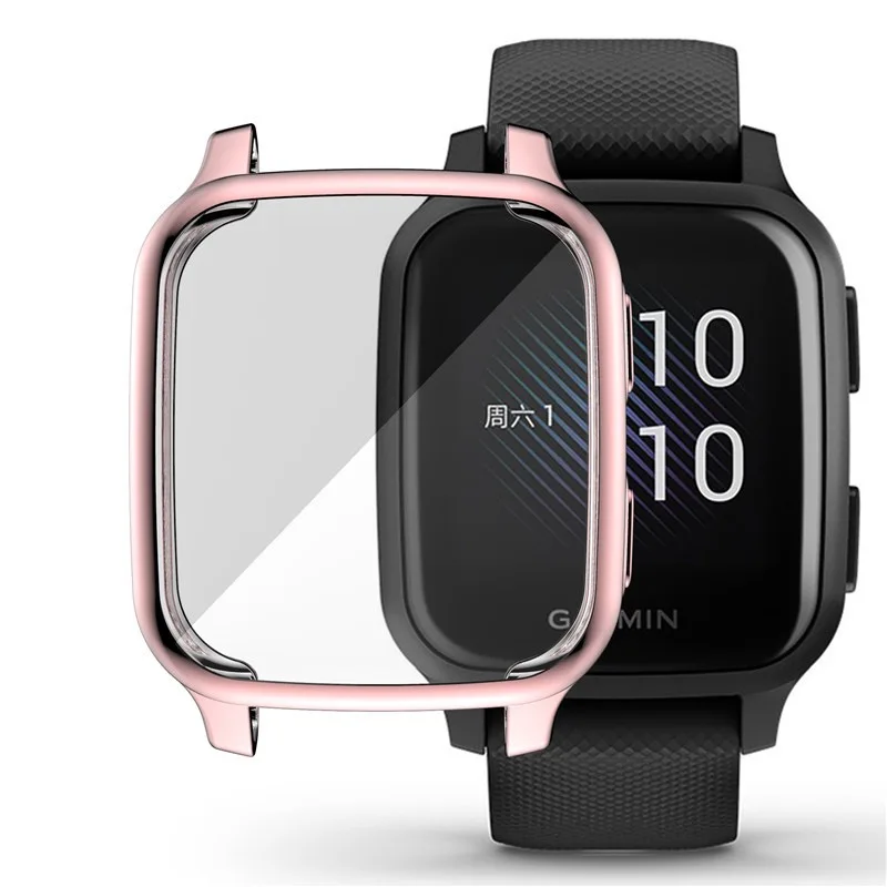 حافظة حماية ناعمة من البولي يوريثان الحراري لهاتف Garmin Venu SQ Music/SQ 2 غطاء موسيقي غطاء حماية ممتص للصدمات لهاتف Garmin Venu SQ/SQ 2