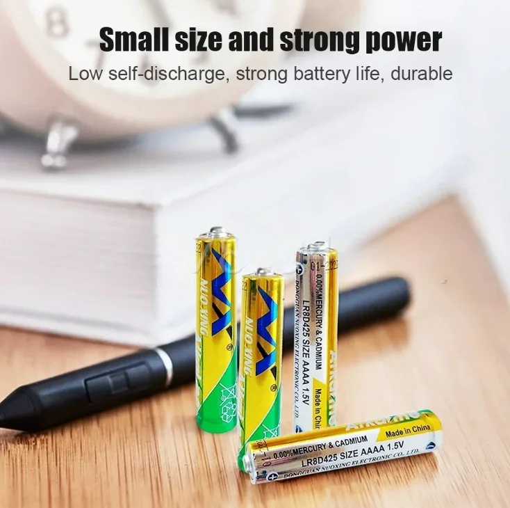 بطارية قلوية AAAA LR61 1.5 فولت (E96 LR8D425 MN2500 MX2500) لمؤشر الليزر الرقمي وأجهزة البلوتوث وبطارية aaaa