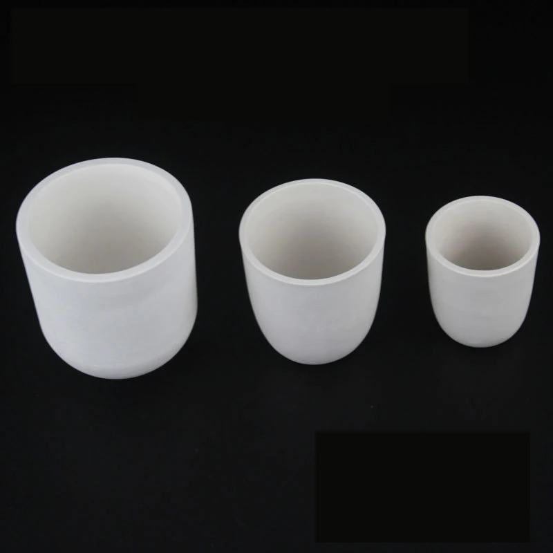 Inventory Calcium Stable High-Temperature Resistant Customizable Zirconia Ceramic Crucible For Melting