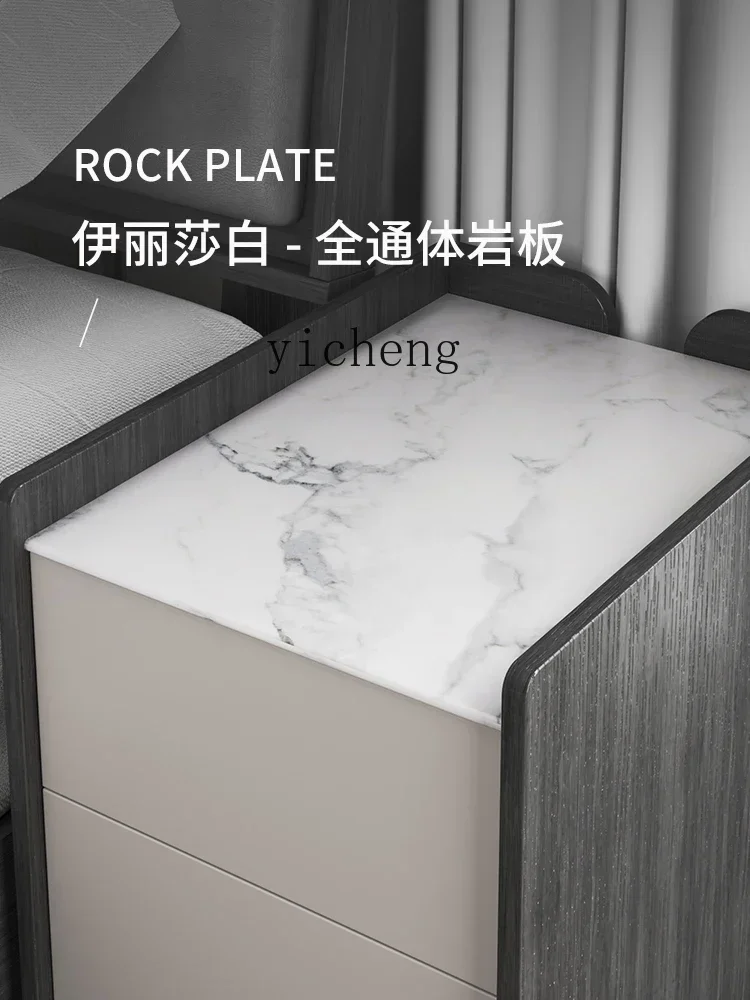 rock slab bedside table small modern simple bedroom bedside few ultra-narrow Internet celebrity simple light luxury