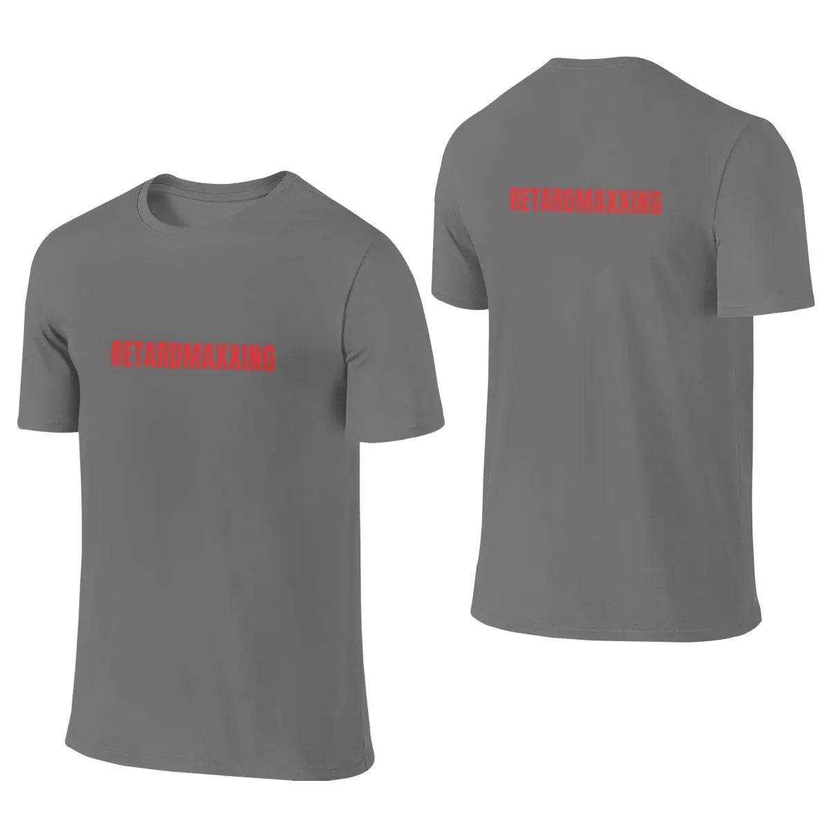 Retardmaxxing Campus Style Reversible T-shirt Sweet-Cool Girlish Feeling High-Definition Printing T-shirt