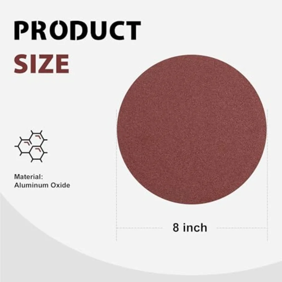 NO Hole PSA Sanding Disc, 30 PCS Self Stick Adhesive Sandpaper, 0 100 150 10 240 400 Grits Sandpaper Discs for Auto Body, Metal