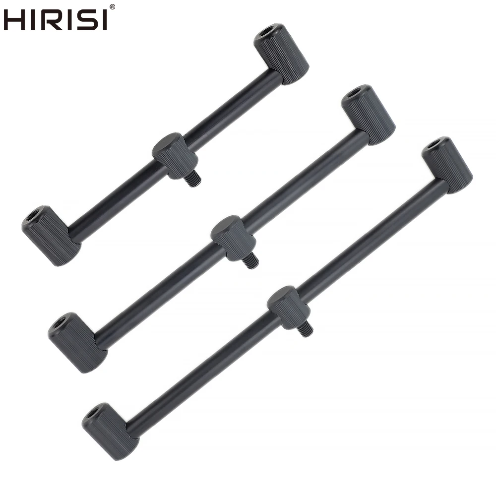 Hirisi Aluminium Carp Fishing Rod Support Buzz Bars for 2 Fishing Rods Fishing Tackle Accessories