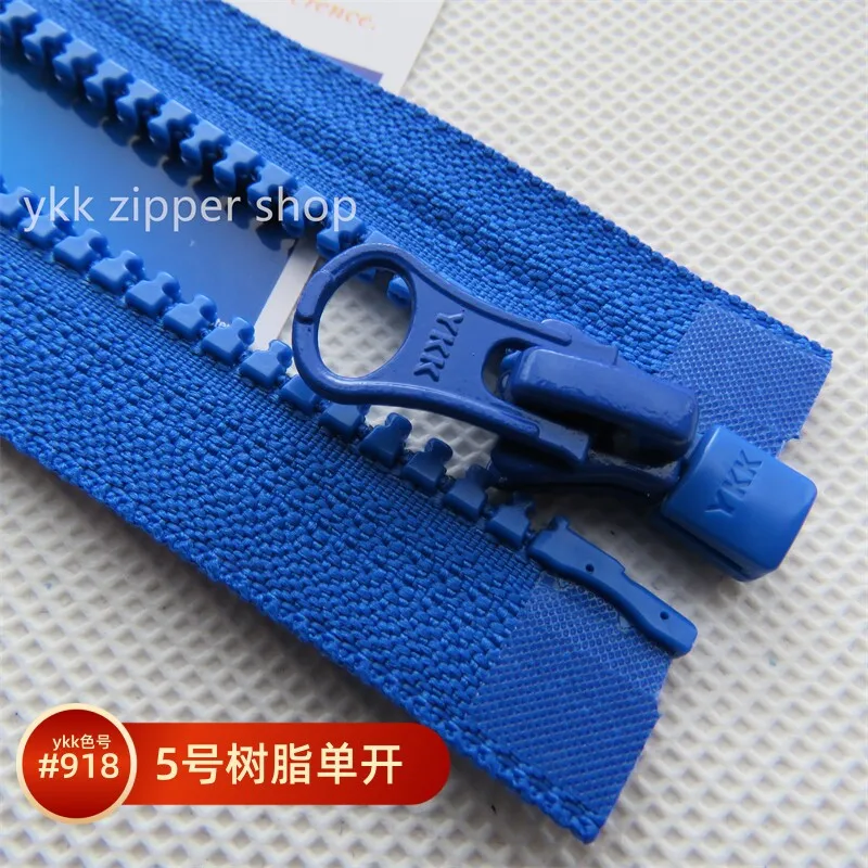 

No. 5 Ykk Resin Single-open Zipper, Royal Blue ● 30-100cm ● Down Jacket Handmade Bag, Cardigan Cotton