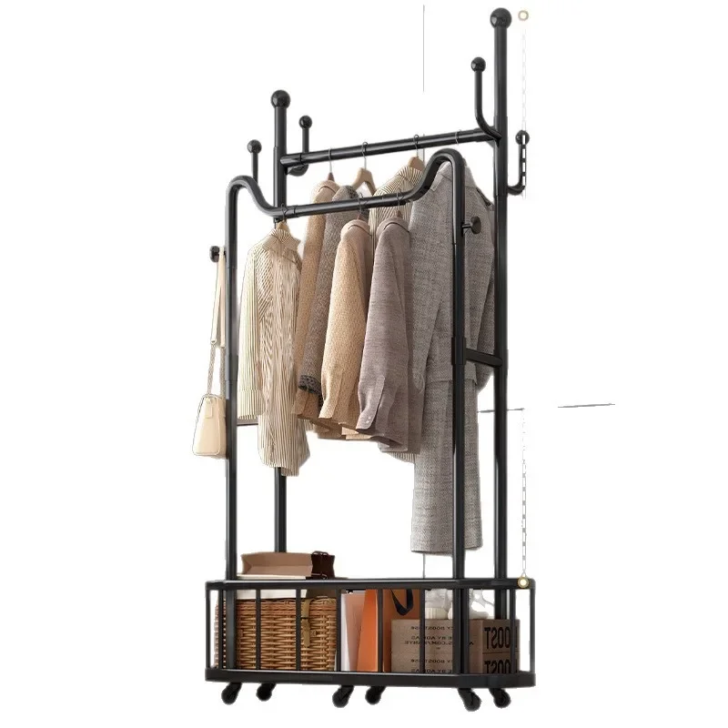 # Coat Rack Freestanding Bedroom Living Room Drying Rack Compact Wardrobe Small Apartment Clothes Stand Clothes Rack Stand