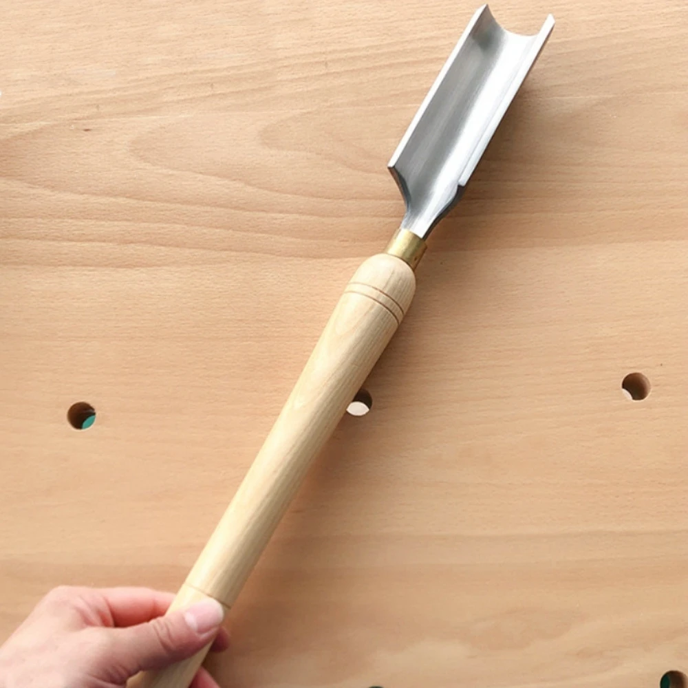 Woodworking Rough Chisel Semicircle Knife Tools Billet Knife Carpenter Turning Tools Wood Turning Lathe