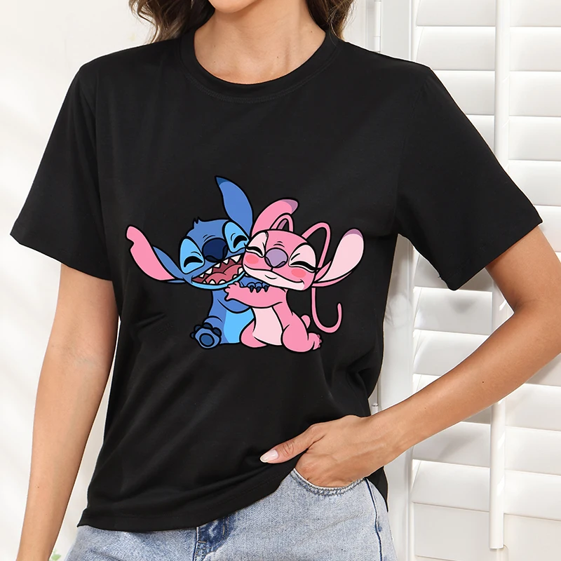 

Clothes Ladies Disney Minnie Mouse Printed Women T Shirt Y2k Mickey Cartoon Clothing Tees Trends Women's Summer Dress Tops
